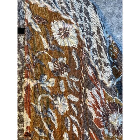 Soft Surrounding VISCOSE/ WOOL Asymmetrical Cardigan Sz SMALL- MEDIUM BOHO - Picture 4 of 10